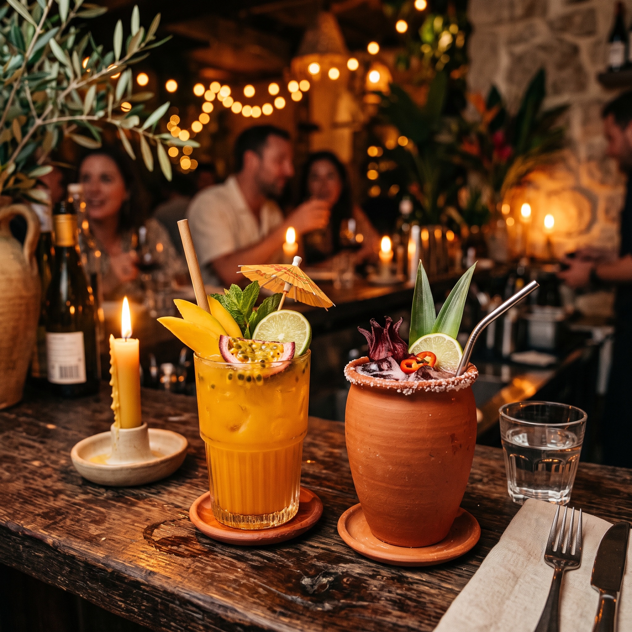 Handcrafted cocktails