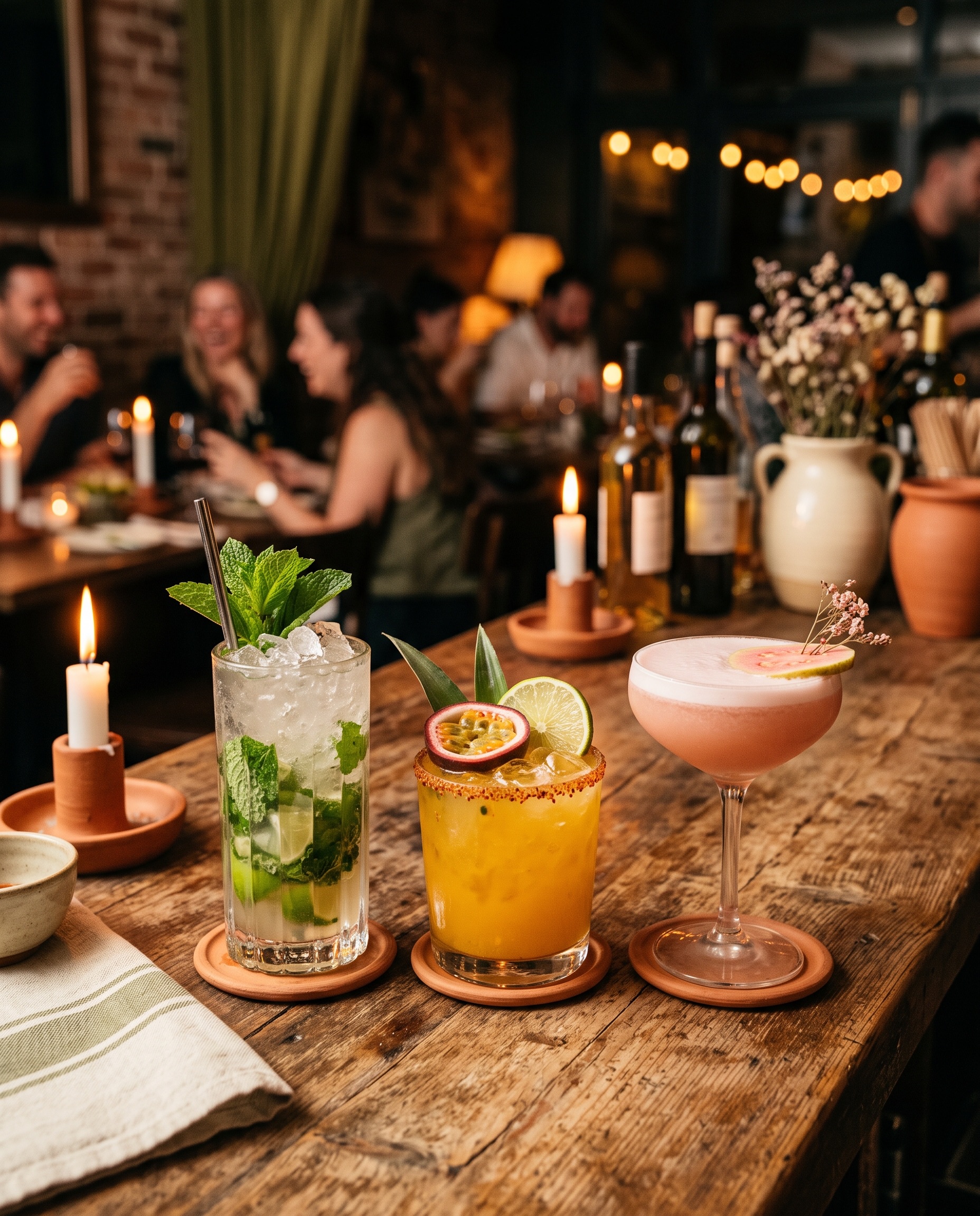 Handcrafted cocktails